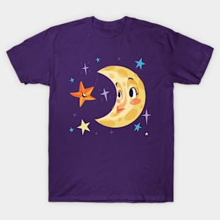 Moon Star Happy T-Shirt